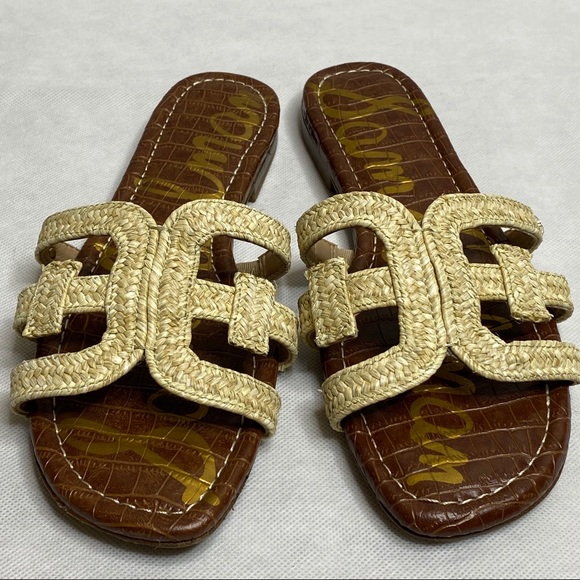 Sam Edelman Shoes - !SOLD! Sam Edelman beckie straw slide on sandals.